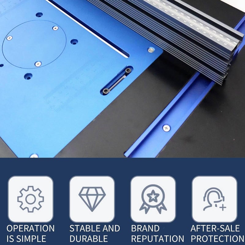 JCFANTS Store 75 سياج منشار الطاولة لملحقات النجارة، سياج منشار مائل بتصميم T-Track مع قياس ليزر - يناسب مناشير الطاولة المحمولة، مناشير الشريط ومناشير الخزائن (سياج فقط) - Image 3